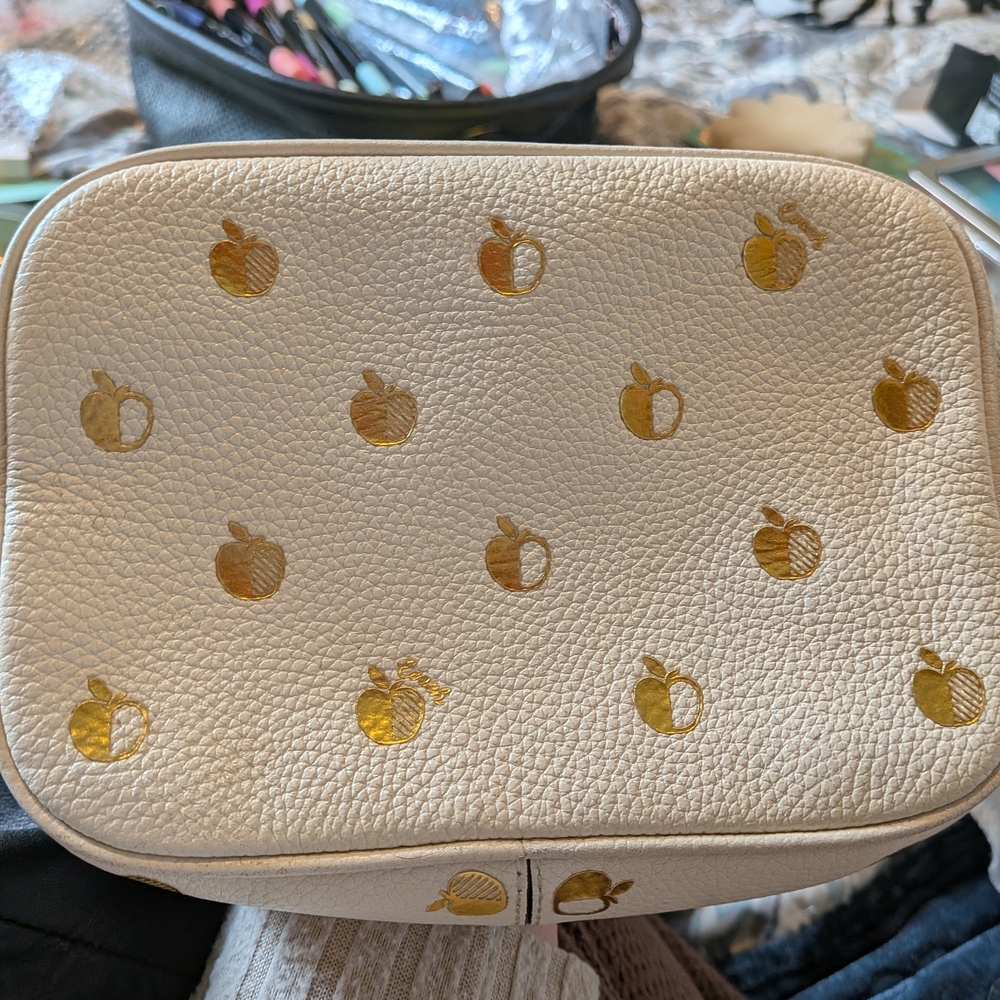 Coach North South Camera Apple Gold & White Crossbody Bag Exclusive - Picture 8 of 11